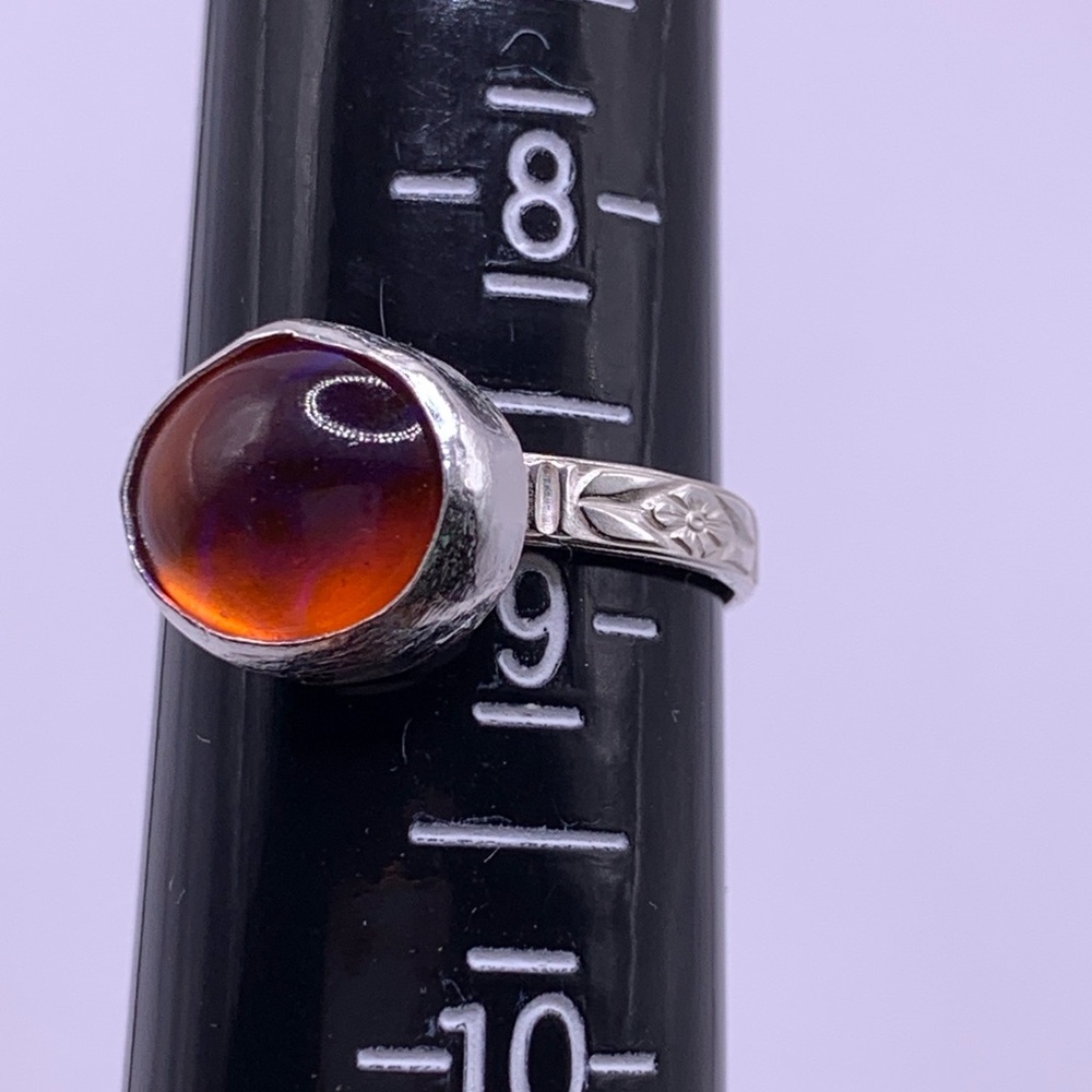 Dragons breath ring. Sterling size 8 3/4 - Picture 8 of 12